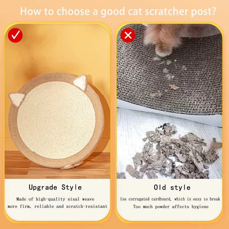 2 in 1 Cat Scratcher Pad Cat House Grinding Claws Cats Training Toys