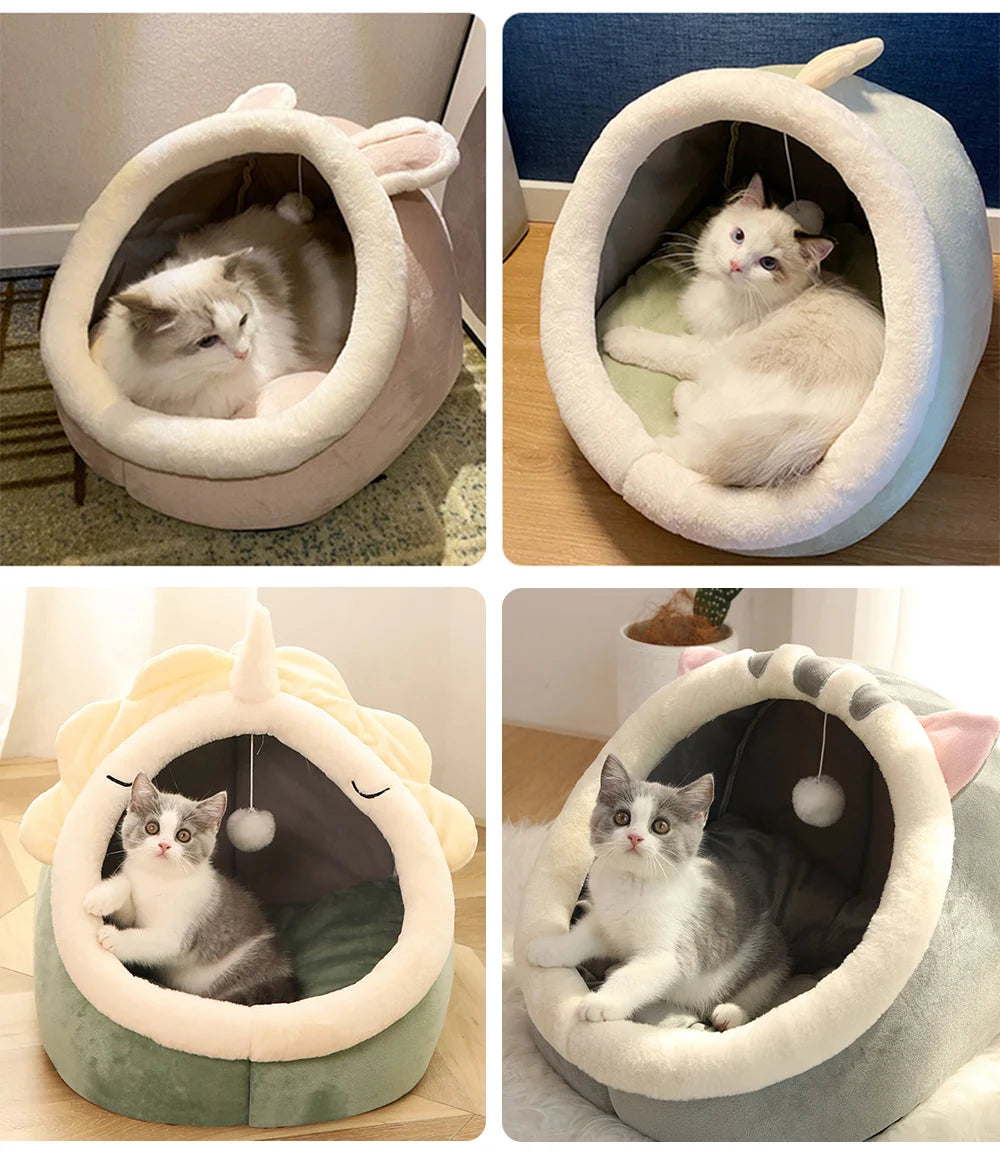 Foldable Washable Pet Sleeping Bed for Cat and Small Dog Mat Bag Cave Cats Bed