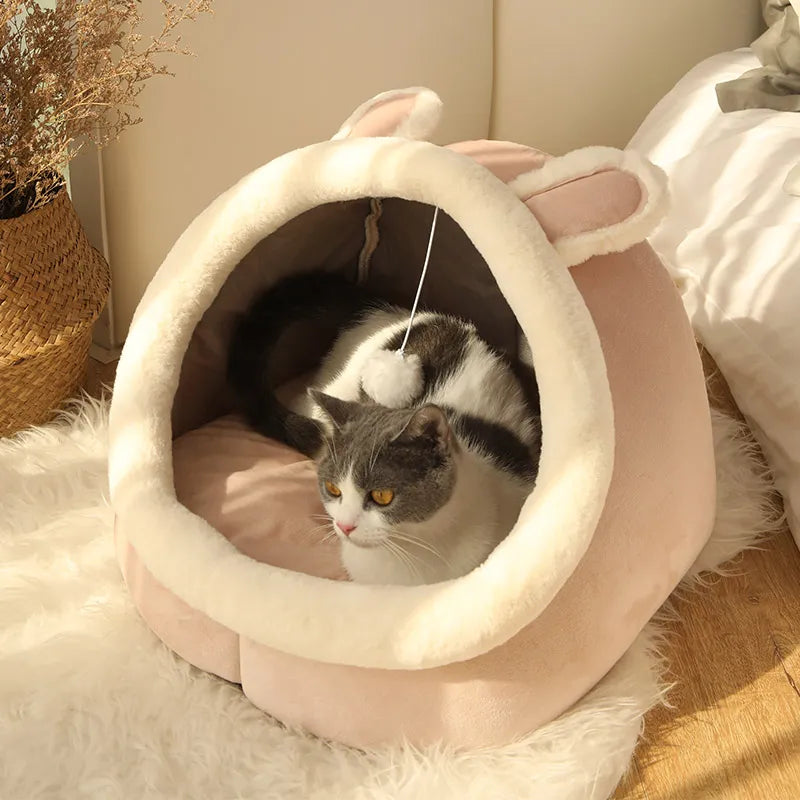 Foldable Washable Pet Sleeping Bed for Cat and Small Dog Mat Bag Cave Cats Bed